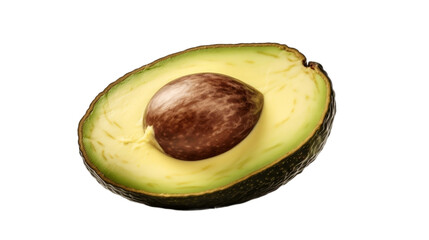 Avocado fruit, vector image, transparent background - Generative AI