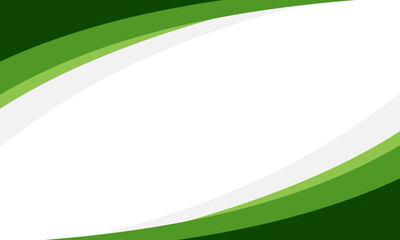 Simple green curve background for business concept. Vector illustration