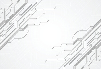 Abstract digital background with technology circuit board texture. Electronic motherboard illustration. Communication and engineering concept. Vector illustration