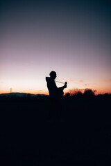 Obraz premium silhouette of a person