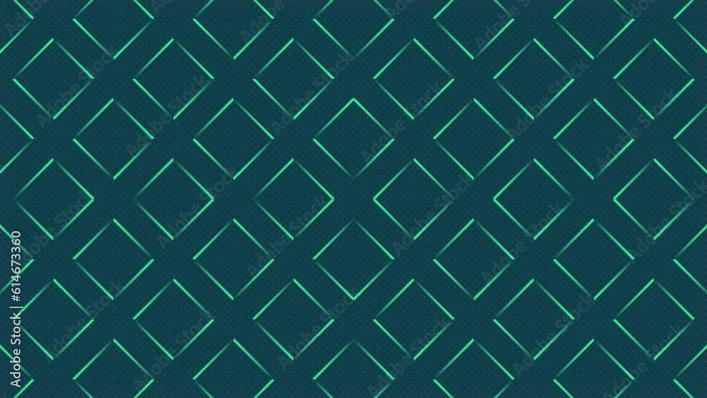 Poster Background with loop animation of a moving line pattern. 3d rendering 4K