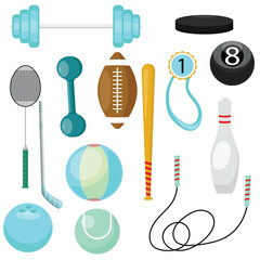 set of the element sport equipment collection