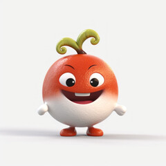Cute 3D Fruit Character