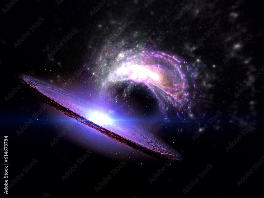 Wall mural science fiction wallpaper. beauty of deep space. colorful graphics for background, like water waves,