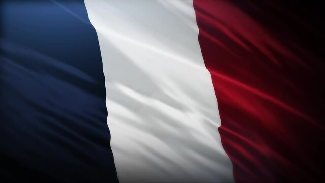 Flag of French, full screen, high resolution, 4K French Republic Flag