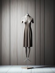 womans minimal dress  hanging