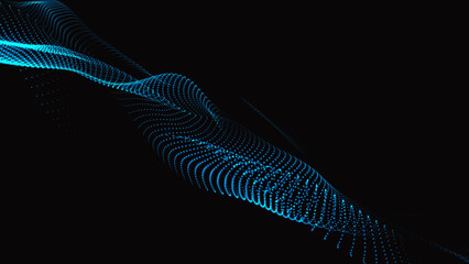 Innovative Trapcode Form Animations background. technological abstraction wave. Using trapcode form, create an animated background that loops. Background of abstract digital shapes.