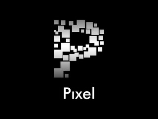 Creative Letter P with Pixel Logo design template, Universal premium letter logo vector