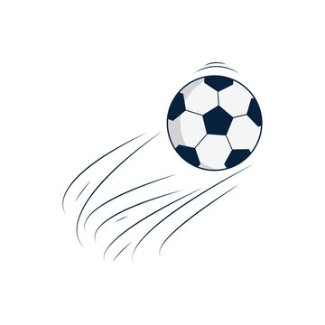 Flying soccer ball design template