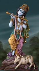 Happy Krishna Janmashtami, Generative ai