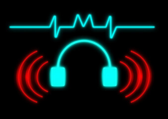 illustration of headphones