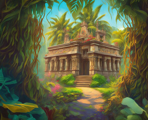 temple in the jungle