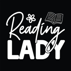 Reading lady, , Teacher design vector file.