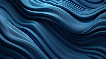 Illustration of a blue abstract background with flowing waves