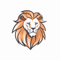 Lion logo in minimalism