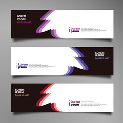 Abstract Banner background design template, vector illustration