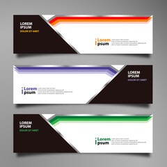 Abstract Banner background design template, vector illustration