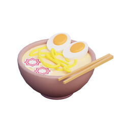 3D Ramen Illustration
