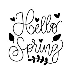 Hello spring font