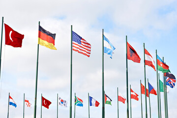 Flags of countries for business events