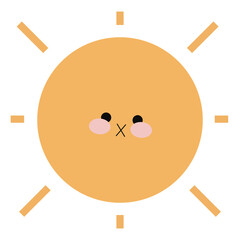 cute yellow sun