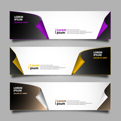Abstract Banner modern design template, vector illustration