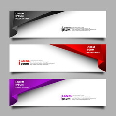 Abstract Banner modern design template, vector illustration