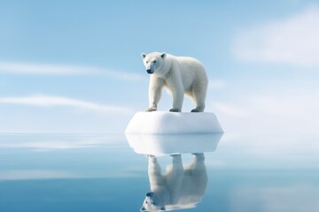 nature bear wildlife polar bear arctic conservation ice animal wilderness cold preservation ecology winter snow climate change environment change warming global warming environmental  generative ai