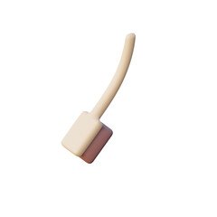3D Cleaning Brush Illustration