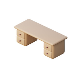 3D Desk Illustration