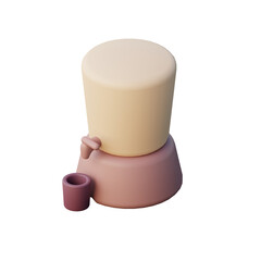 3D Drink Dispenser Illustration