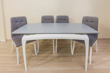 Table and four chairs, furniture set, home furniture, custom-made furniture