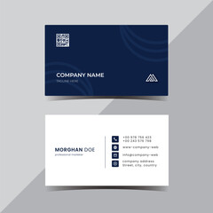 blue business card 