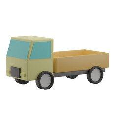 3D Pickup Truck Illustration