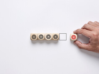 Goal setting or target advancement. Identifying new business goals. Adding new business objectives...