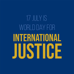 illustration design for International Justice Day