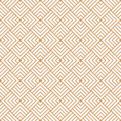 Luxury gold geometric seamless pattern geometric with overlapped square rhombus and striped line ,png with transparent background for card, textile, packaging, branding.