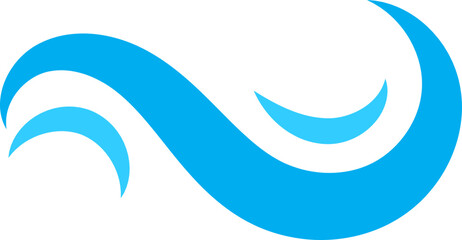 Waves vector design. Water wave icon. Wavy lines isolated.