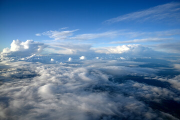Fototapeta na wymiar Turbulence in the Skies over Bali, Indonesia