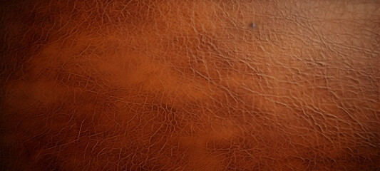 large brown background with leather texture. Generative AI.