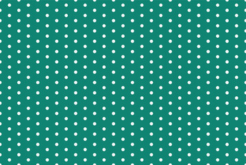 Cyan teal and white polka dot seamless pattern for textile printing. Vector illustration. © Waseem