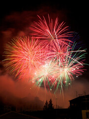 Fireworks in Benevento to celebrate Madonna delle Grazie