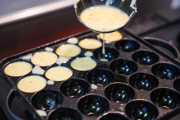 たこ焼きを作る