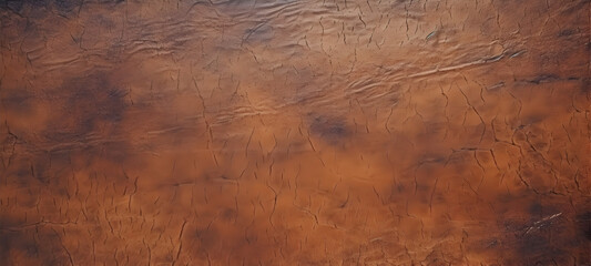 old brown rustic leather texture - background banner panorama long pattern. Generative AI.