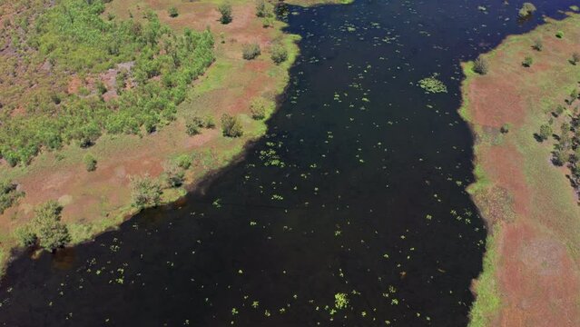 Explore Australia Kakadu national park Northern Territories. Wetlands aerial