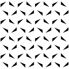 Seamless surface pattern design with modern ornament. Triangles background. Image with repeated triangular shapes. Geometric wallpaper. Ethnic embroidery motif. Digital paper for textile print.