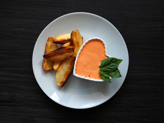 French Fries with Aioli Sauce