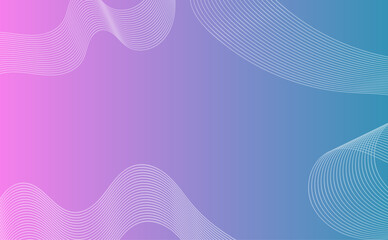 Digital abstract background design. Abstract waves. Futuristic technology concept. Modern purple blue gradient vector illustration. Stylized line background. 