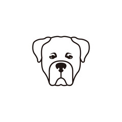 dog icon, modern logo, minimalist logo, vector