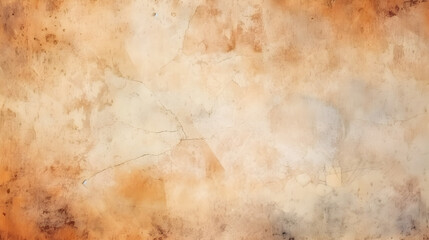 Watercolor old brown background texture. Generative AI. - obrazy, fototapety, plakaty